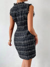 Plaid Perfection: Tweed Bodycon Dress