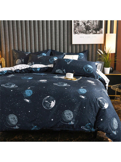 Starry Sky Star Pattern Duvet Cover Set - Add Beauty to Your Bedding Collection!