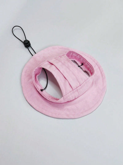 Canvas Fisherman Hat: Sun Protection for Cats and Dogs with Ear Holes