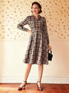 Chic Plaid Print Button Front Shirt Dress - Effortless Style for Every Occasion