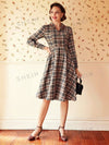 Chic Plaid Print Button Front Shirt Dress - Effortless Style for Every Occasion