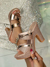 Elegant Patchwork High Heel Sandals: The Perfect Fusion of Style and Comfort