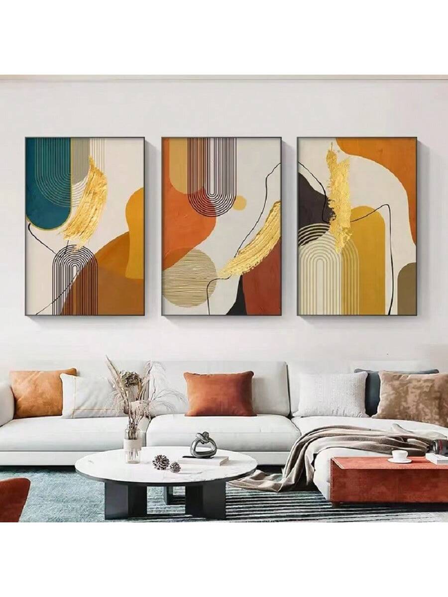 Upgrade your home décor with this set of elegant abstract line art prints. Featuring three large, high-quality Nordic style canvases, these prints will add a touch of sophistication and modernity to any room. Perfect for showcasing your unique sense of style and adding a touch of creativity to your space.