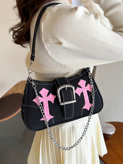 Starlight Steampunk Shoulder Bag: Trendy Niche Design for Cool Girls on the Street