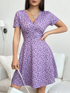 Chic Polka Dot V-Neck Wrap Dress for Effortless Spring-Summer Elegance