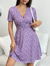 Chic Polka Dot V-Neck Wrap Dress for Effortless Spring-Summer Elegance