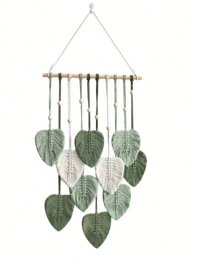 Bohemian Delight: Green Leaf Hanging Ornament