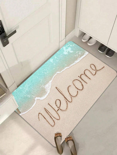 Non-Slip Welcome Mat: Durable and Absorbent Entrance Mat for Indoor and Outdoor Use - Perfect for Living Room, Kitchen, Bedroom, and More!