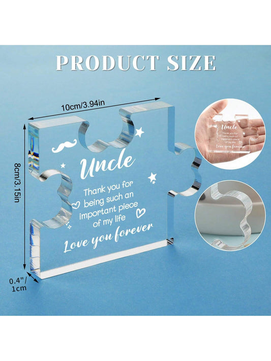 Uncle's Delight: Acrylic Desktop Decorative Ornament - A Unique Gift for Father's Day or Birthday