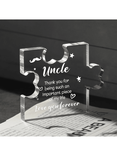 Uncle's Delight: Acrylic Desktop Decorative Ornament - A Unique Gift for Father's Day or Birthday