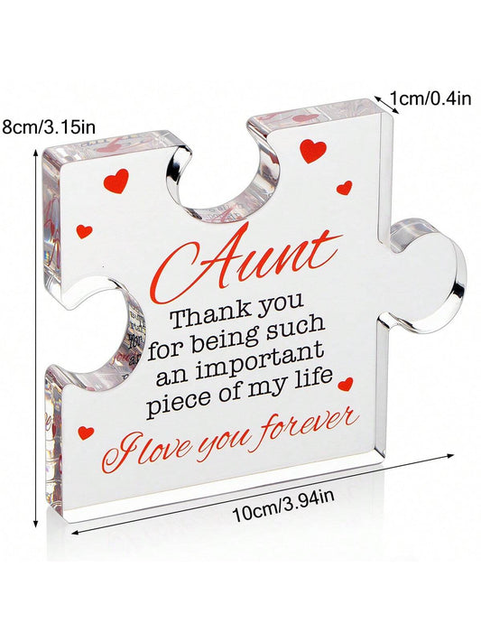 Aunt's Acrylic Puzzle: A Special Birthday and Mother's Day Gift