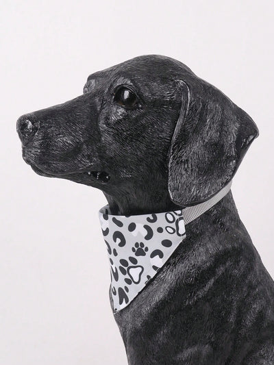 Cute Cartoon Pet Bandana: Keep Your Small Dog Stylish and Clean Indoors and Outdoors!