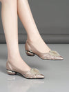 Elevate Your Style: 2024 Spring Autumn New Arrival Women's Chunky Heel Pointed Toe Pumps