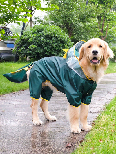 Protect your furry friend from the rain with our Cartoon Dinosaur Printed Waterproof Pet Raincoat. Designed for both small and large dogs, this full-covered raincoat is perfect for outdoor activities. Keep your pet dry and comfortable while showcasing their playful style with the cute cartoon dinosaur print.