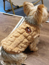 Expertly crafted for your furry friend, this Cozy Coffee Pet Vest is the perfect winter accessory. Its warm fleece lining provides ultimate comfort and protection against the cold. With this vest, your dog or cat can stay stylish and cozy during their outdoor playtime or walks.