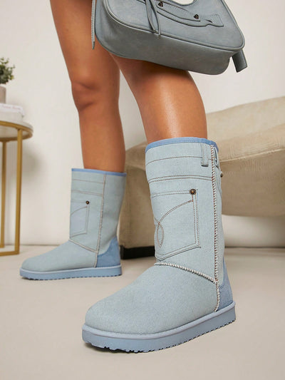 Polar Patch Pocket Snow Boots - Stay Warm and Stylish All Winter Long