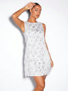 Sparkling Sensation: Contrast Sequin Fringe Tank Dress