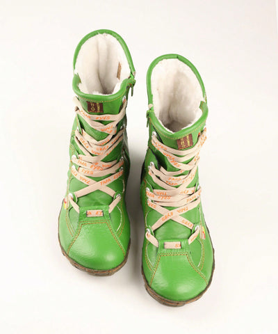 Vintage Style Hand-Stitched Boots: Comfortable Outdoor Leisure Shoes for Women with Wide Feet