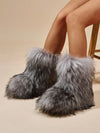 Cozy Chic: Women's Non-Slip Plush Boots with Modern Design