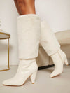 Fuzzy Dreams: Knee-High Boots for Cozy Chic Style