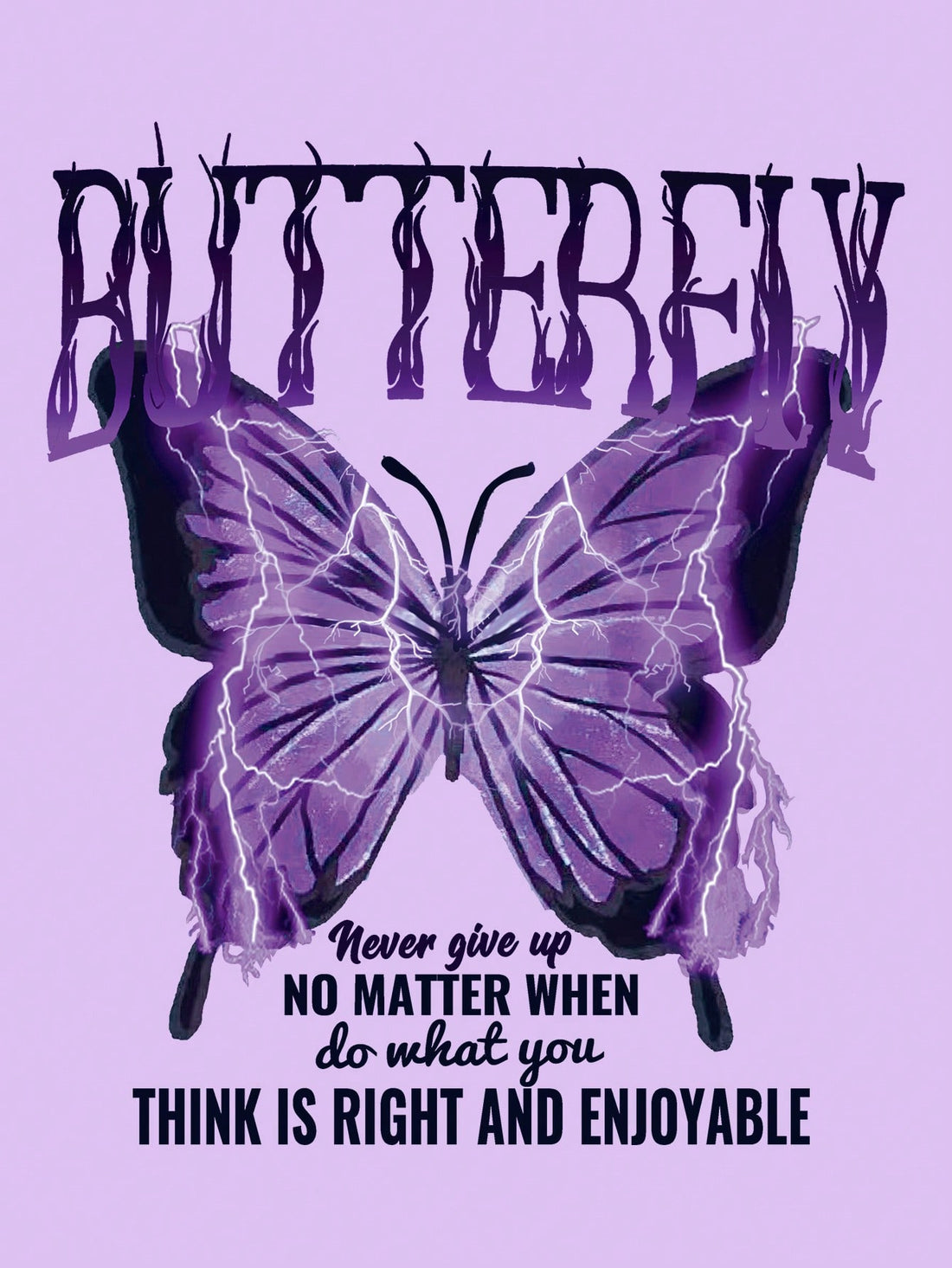 Get inspired with our Never Give Up Butterfly Thermal Hoodie. Made for optimal comfort and style, this hoodie features a thermal design to keep you cozy and a beautiful butterfly design to inspire you. Perfect for everyday wear, this hoodie will remind you to never give up on your dreams.