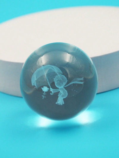 Engraved Crystal Ball Night Lamp: The Prince Prince Umbrella Design