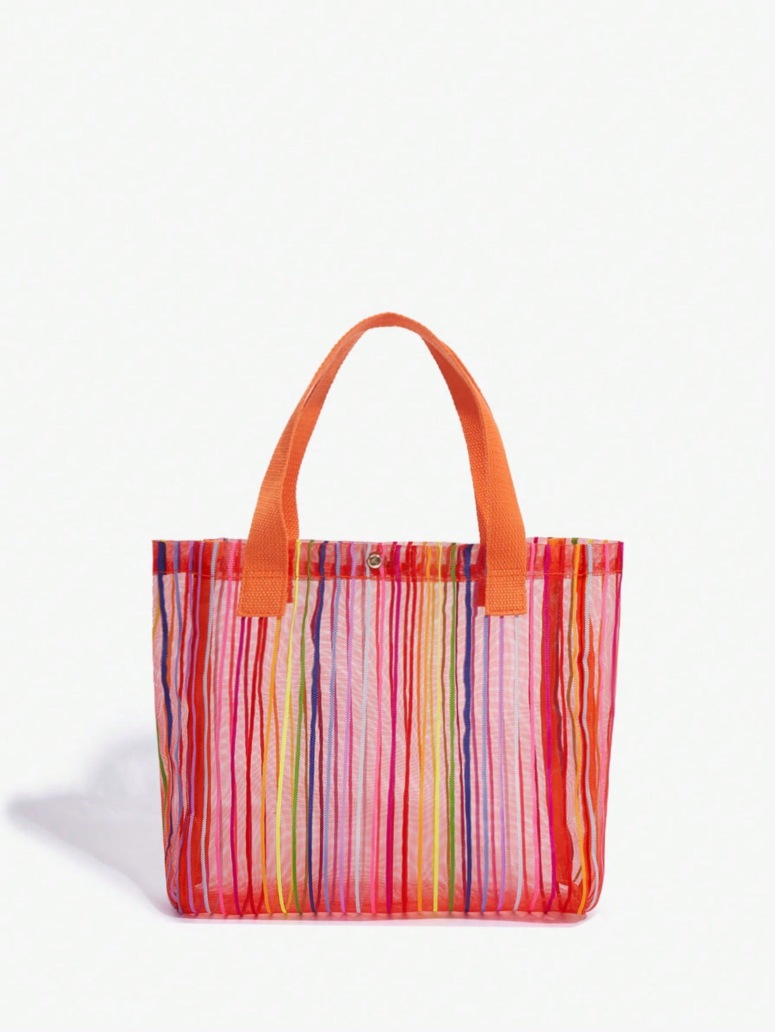 Introducing the Summer Vibes Mesh Tote Bag for Women! With its colorful design and lightweight mesh material, this bag is perfect for carrying all your essentials in style. Stay cool and trendy this summer with our must-have accessory.