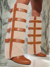 Stylish Faux Leather Knee-High Boots for the Trendy Fashionista