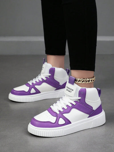 Classic Lace-Up High-Top Sneakers for Women: The Perfect Blend of Comfort and Style