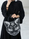 Spooky-Chic Double Handle Trick-or-Treat Shoulder Bag: Perfect for Gothic Ghosts and Teen Girls