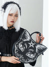 Spooky-Chic Double Handle Trick-or-Treat Shoulder Bag: Perfect for Gothic Ghosts and Teen Girls