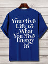 Embrace Your Style with the Ultra-Loose Men's Slogan Graphic T-Shirt