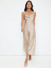 Elevate Your Workwear with the Cowl Neck Solid Slip Dress