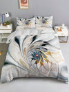 Elevate your bedroom with the stunning Psychedelic Floral Dreams <a href="https://canaryhouze.com/collections/duvet-cover-set" target="_blank" rel="noopener">duvet cover set</a>. Featuring an abstract flower print, this set includes 1 duvet cover and 2 pillowcases, creating a cohesive and stylish look. Made without a core, this set is breathable and easy to maintain for a restful night's sleep.