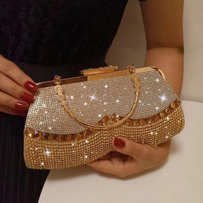 Dazzling Diamonds: Women's Banquet Handbags with Tassel and Beaded Detail