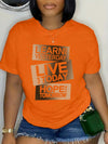 Empower Your Day: 'Learn, Live, Hope' Teacher Graphic Tee