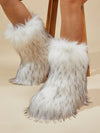 Cozy Chic: Women's Non-Slip Plush Boots with Modern Design