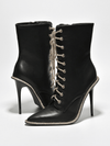 Dazzling Rhinestone-Coated Skinny Heel Boots: Walk in Style