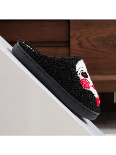 Joker Face Plush Slippers: Spooky Comfort for Halloween at Home