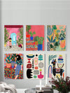 Transform your space with the Vibrant Visions 6-Piece Abstract Colorful Illustration Poster Set. These expertly curated posters feature bold and eye-catching designs that will add a touch of creativity to any room. Made of high-quality materials, these posters are the perfect addition to any art collection or home decor.