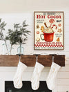 Celebrate the Season with this Christmas Hot Cocoa Decorative Poster - Kitchen Wall Art Decor