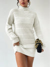 Luxurious Comfort: 3D Knit Woolen Sweater Dress