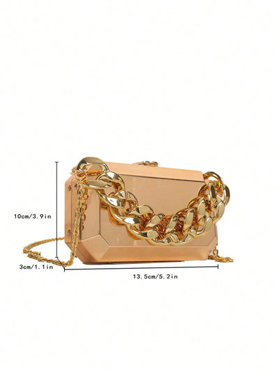 Chic and Compact: Mini Hard Shell Evening Bag