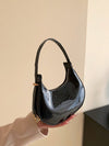 Chic Metallic Snakeskin Hobo Bag - Trendy Crocodile Embossed Shoulder Bag for Effortless Style