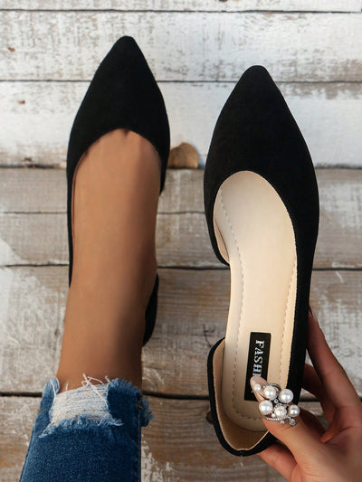 Chic and Charming: Women's Pointed Toe Slip-On Flats for Work, Party, Shopping, and School