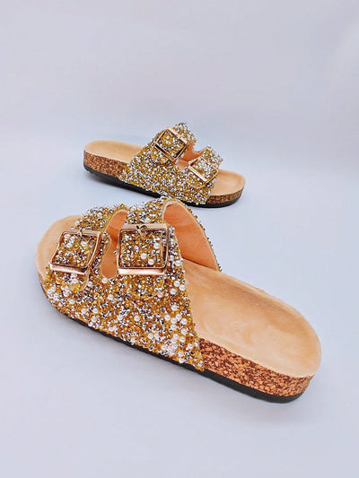 Black Sequined Flat Slippers: Your Must-Have Holiday Home and Beach Companion