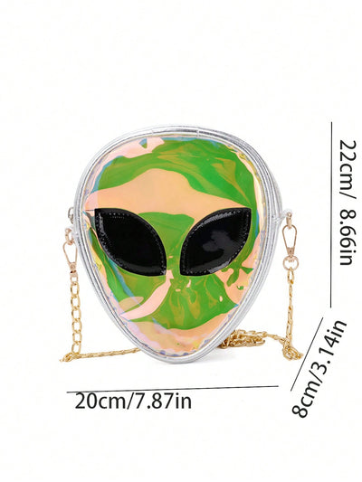 Color-Changing Holographic Alien Novelty Bag: The Perfect Funny Gag Gift for Music Festivals