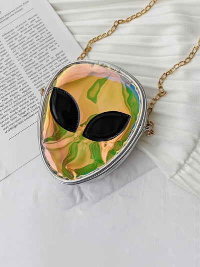 Color-Changing Holographic Alien Novelty Bag: The Perfect Funny Gag Gift for Music Festivals