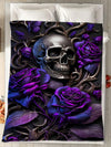 Cozy Skull Printed Fleece Blanket: Perfect for All Seasons and Occasions