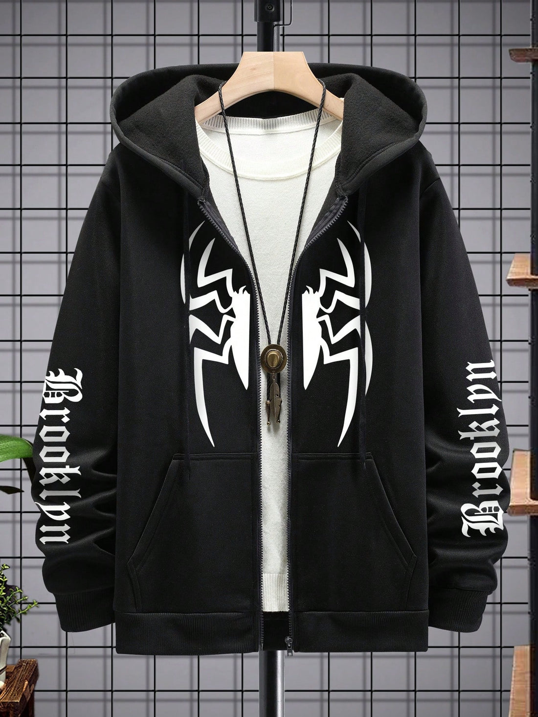 Elevate your style with our Men's Letter Graphic Hoodie. Stay comfortable and stylish with our soft and durable fabric, perfect for any occasion. Show off your unique personality with the bold letter graphic design on the front. Stay effortlessly fashionable with this must-have hoodie.